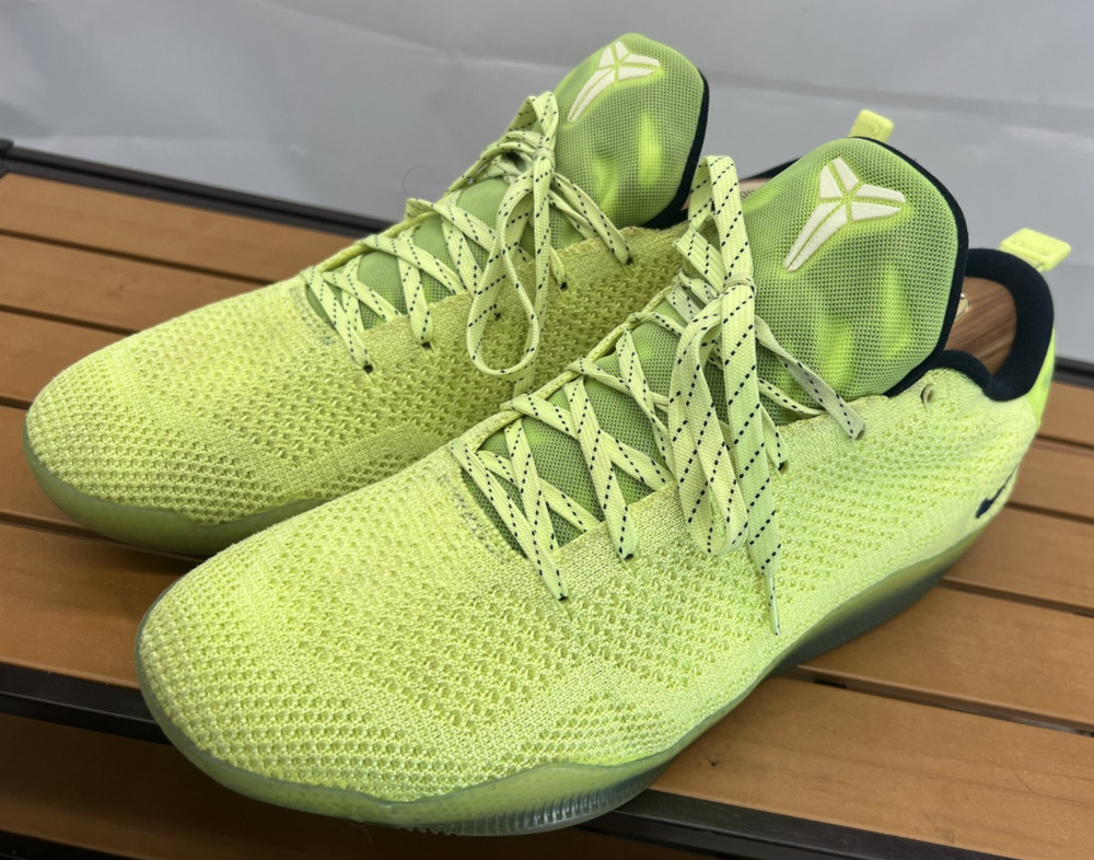 Nike Kobe 11 Elite Low 4KB Ghost of Christmas Past Liquid Lime 824463-334 11.5